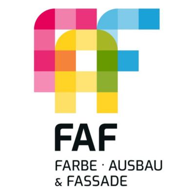 Logotipo de FAF, Farbe Ausbau Fassade Colonia 2024, Alemania