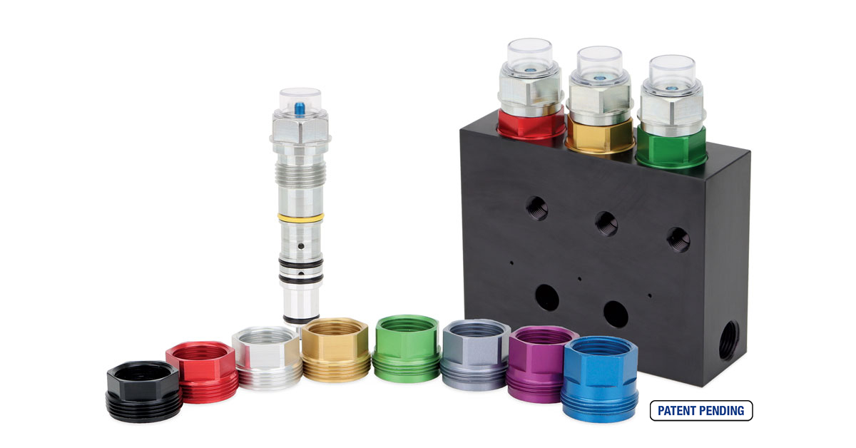 Graco GCI™ Series Cartridge Grease Injector 3-Point Manifold Assembly with Output Colours