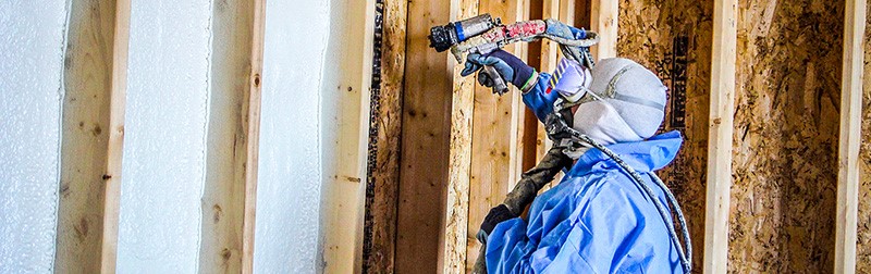 Man using a spray gun