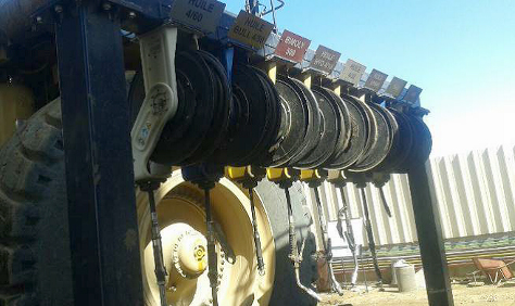 Reels and valves set