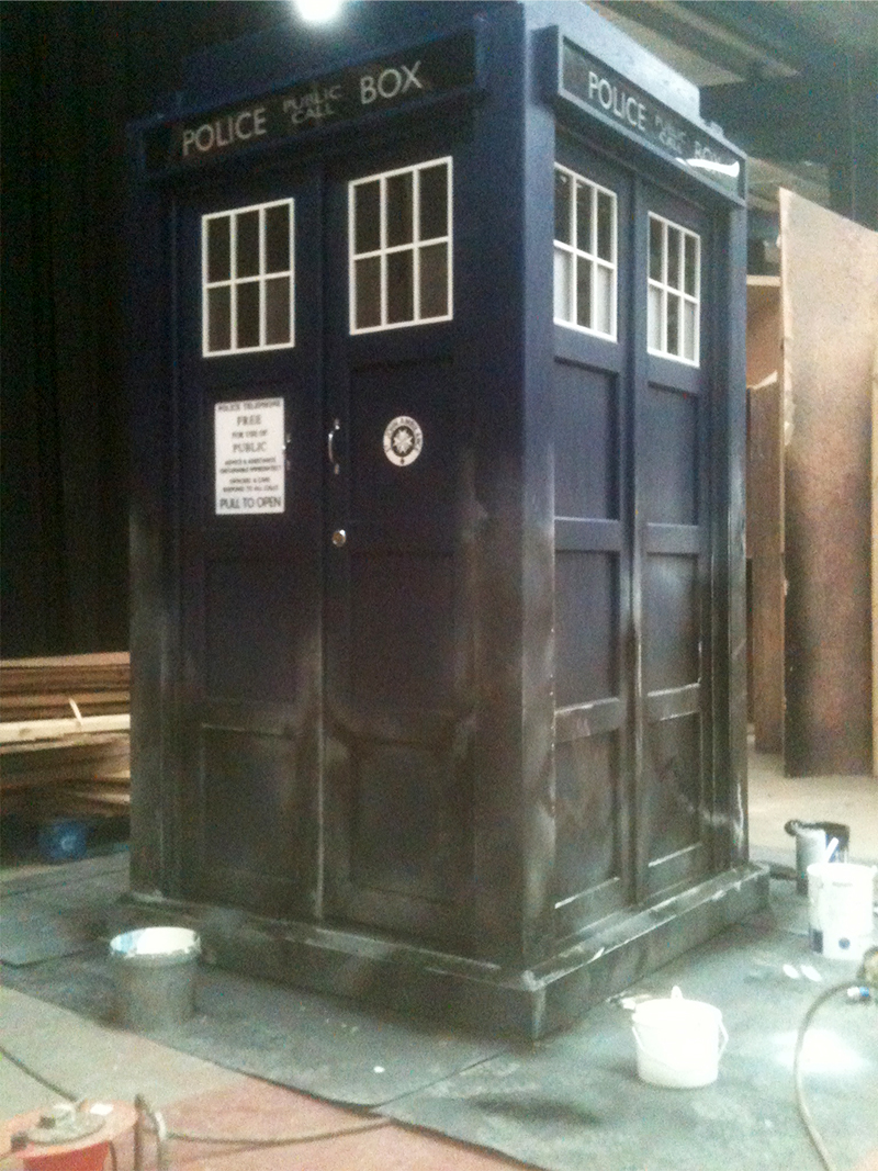 The TARDIS exterior