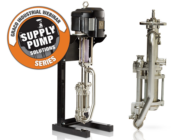 Image for a series of supply pump webinars shows two versions of a Sealed 4-Ball Pump Lowers.