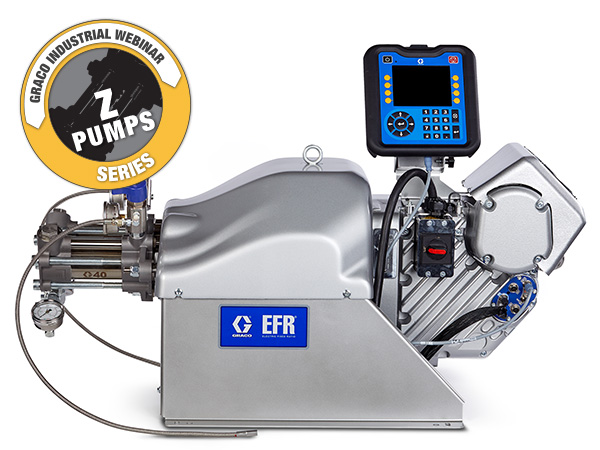 Z pumps are in plural component equipment, including Graco's Electric Fixed Ratio (EFR) metering system.