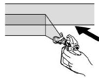 Overlapping spray pattern