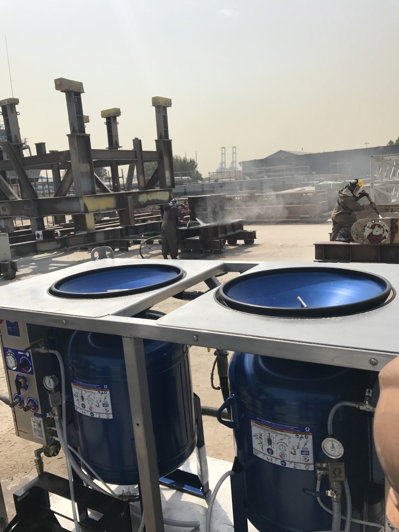 An EcoQuip Vapor Abrasive blasting unit