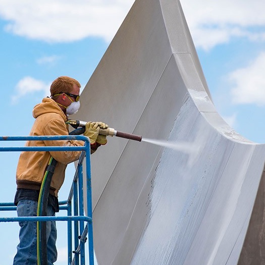 Preventing flash rust when wet blasting - Penrose Fountain