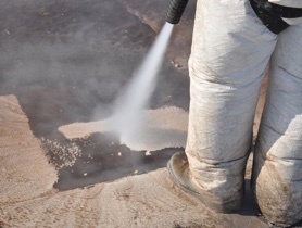 Chorreado De Materiales Sin Danar La Superficie Usando Hielo Seco Soda O Vapor