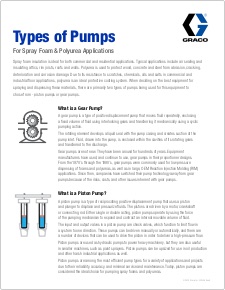 Types of Pumps