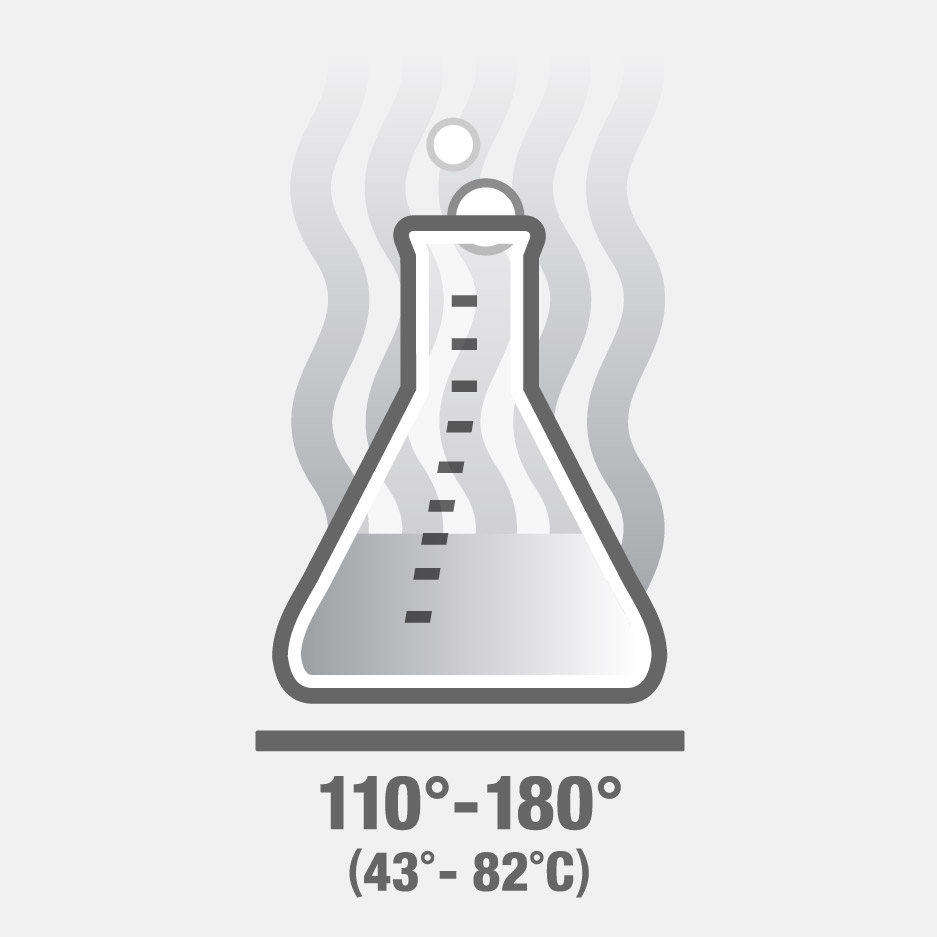 Heating spray foam chemicals