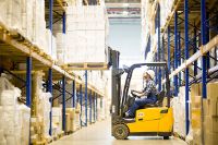 Forklift in warehouse - Thumbnail
