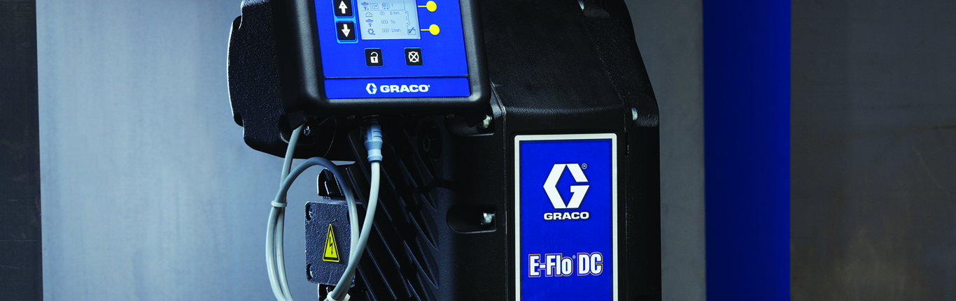 Nahaufnahme einer E-Flo DC-Elektropumpeninstallation