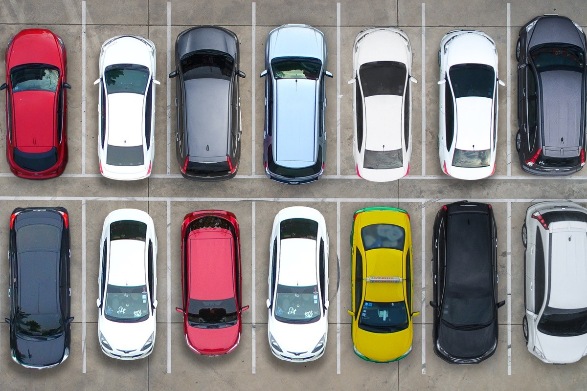 Cars painted with various colors