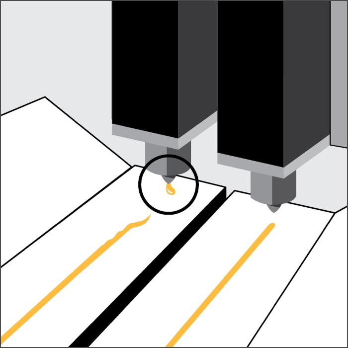 Clogged nozzle vs. clean nozzle