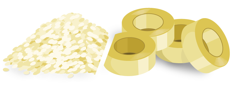 Tape vs. Adhesive pellets