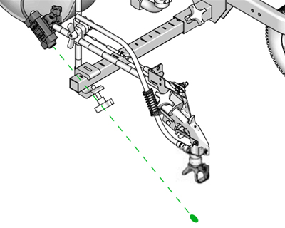 Le pointeur laser vous permet de peindre des lignes plus droites