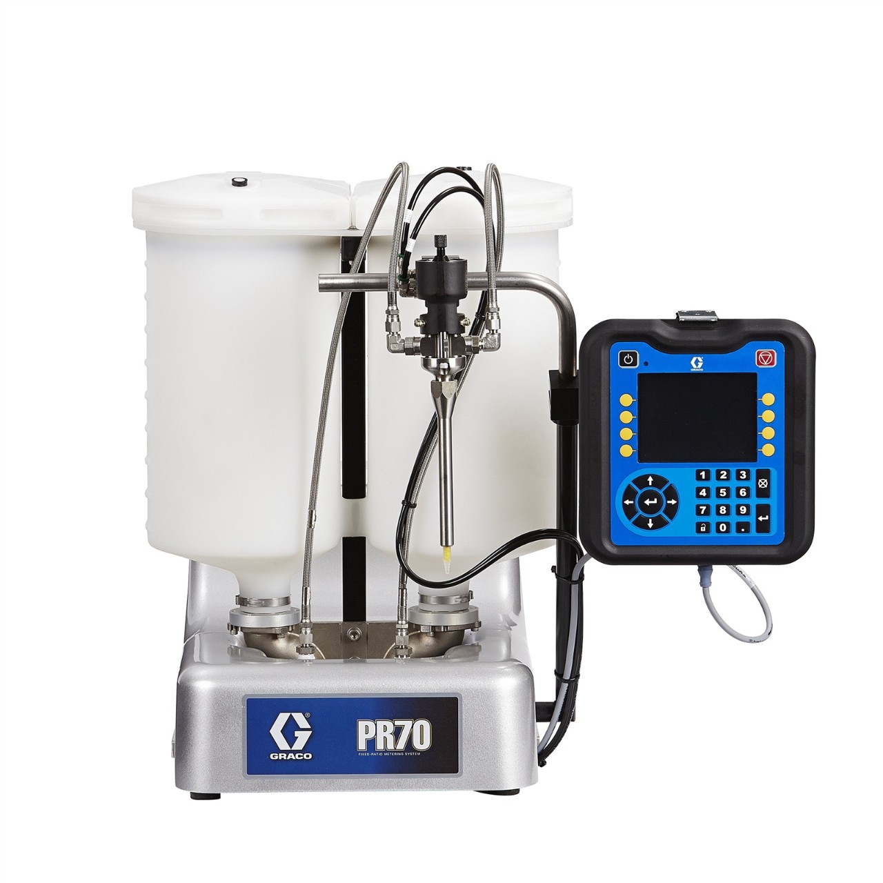 Benchtop meter, mix & adhesive dispensing systems