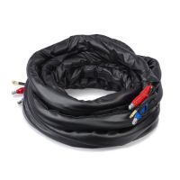 Heated hose for polyurea