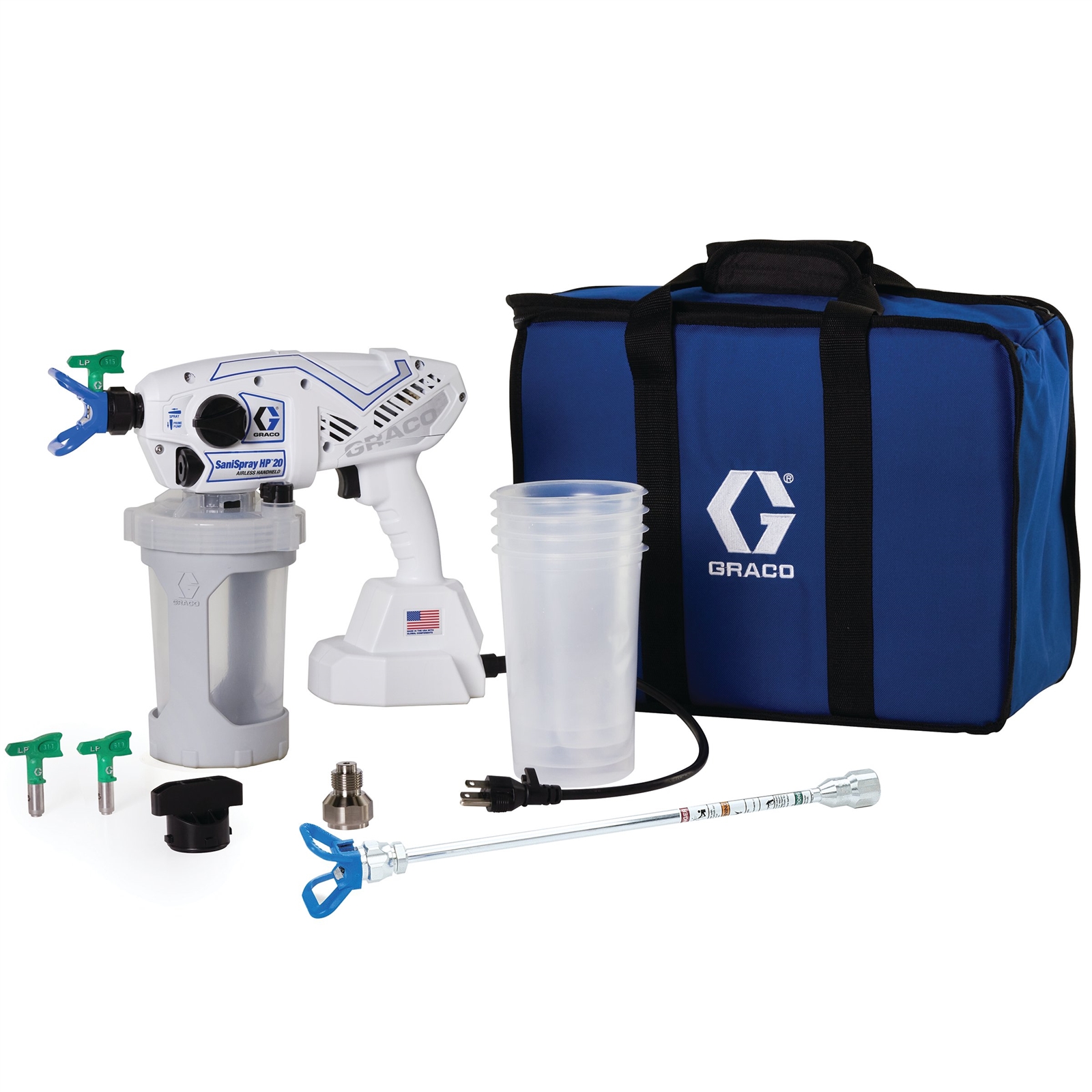 Graco Sanispray Hp 20 Corded Handheld Airless Disinfectant Sprayer 25r790 Jendco Safety Supply