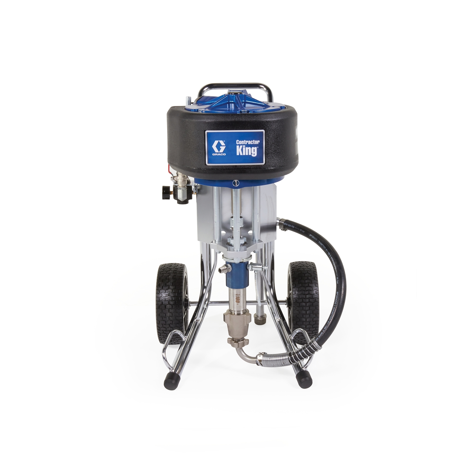 Air powered clearance sprayer