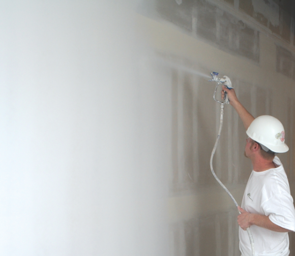 Applying a level 5 finish on an interior wall