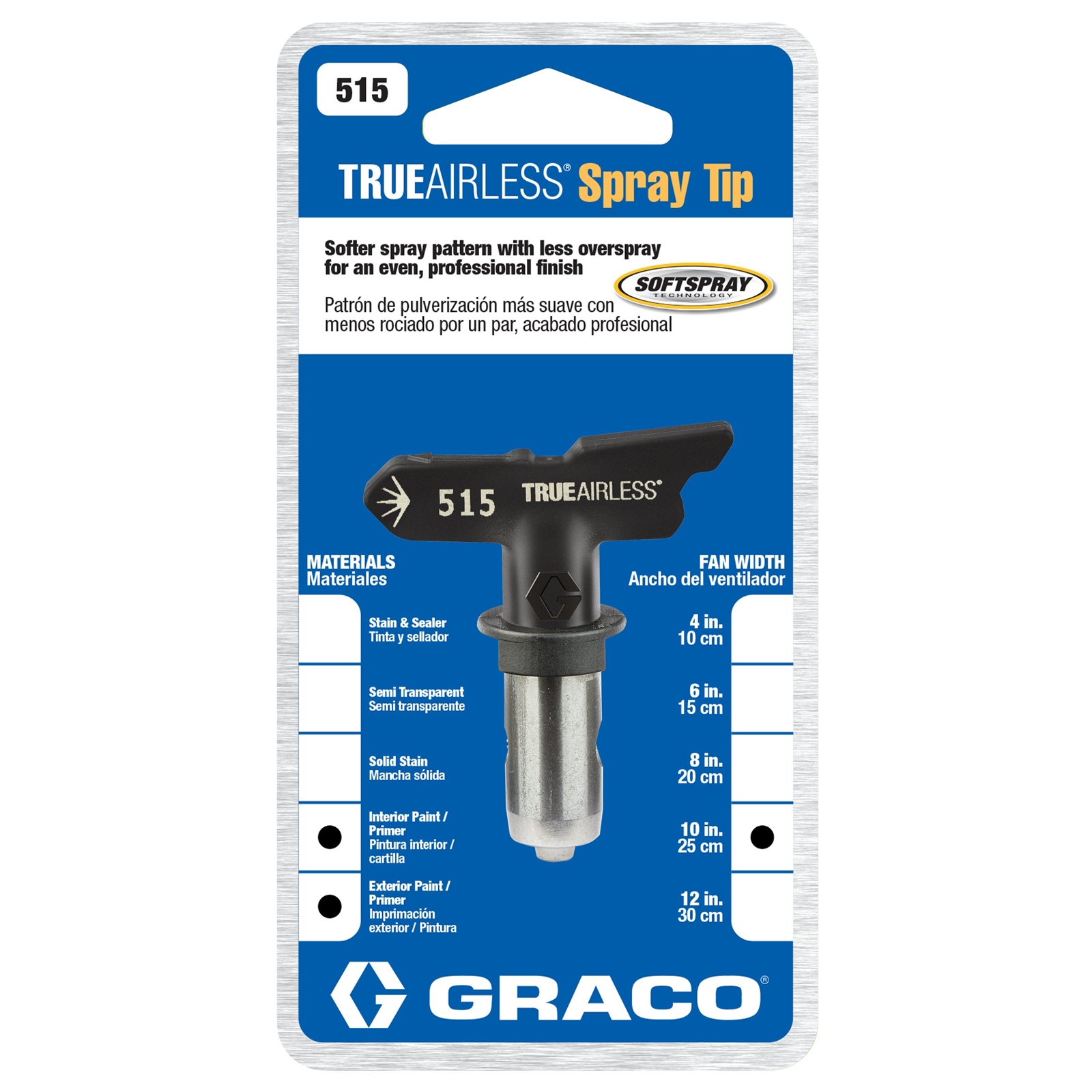 Graco Spray Tip Application Chart