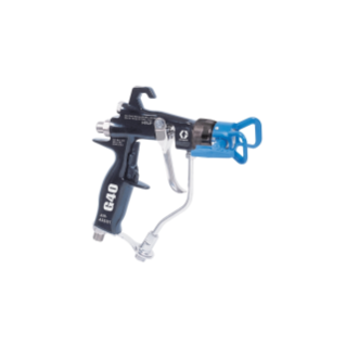 G40 Air-Assist Reverse-A-Clean (RAC) Spray Gun for high viscosity materials above 1500 psi