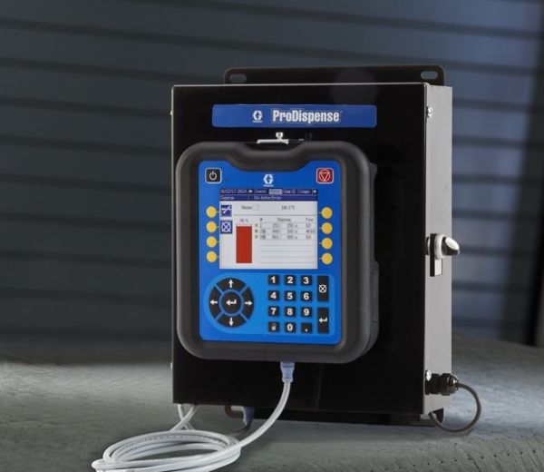 ProDispense control panel manages electronic fluid dispense and metering system.