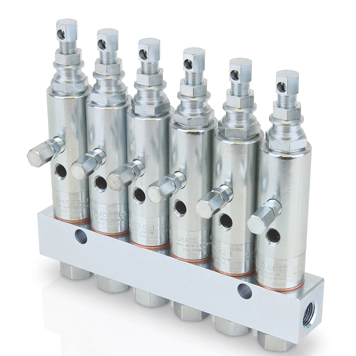 GL1™ Grease Injectors 6 Injectors and Manifold
