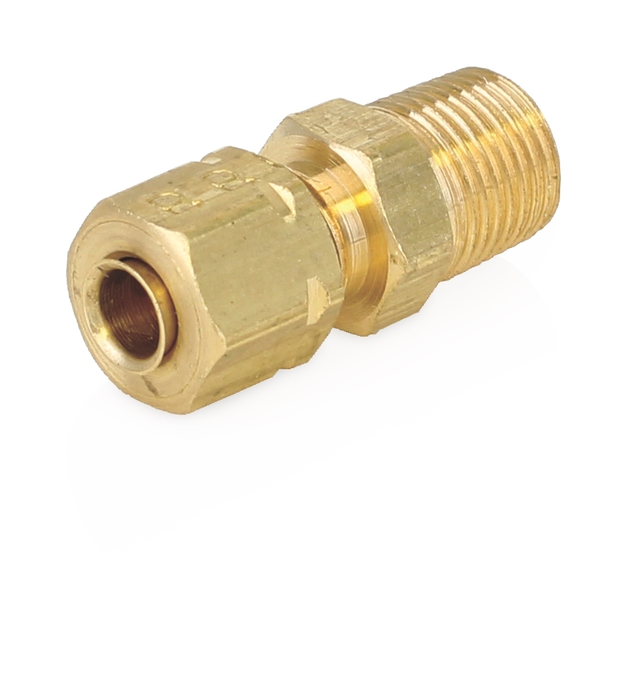 PP M 1/4 NPT to 3/8 OD Cole-Parmer Thread to Compression Adapters 10/Pk 