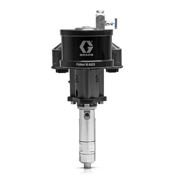 Python® XL-DA25 Pneumatic Chemical Injection Pump, 6 in Air Motor, 1/2 ...