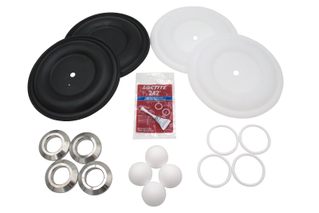 SaniForce 1590 FG Complete Fluid Repair Kit with SS Seat, PT Ball, PT Diaphragm, PT Seal