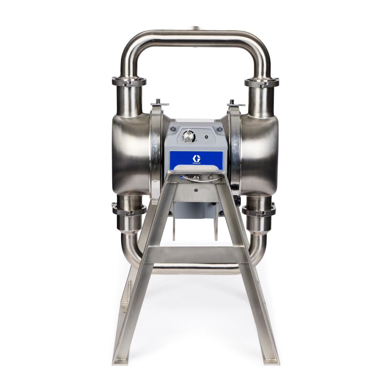 QUANTM h120, 2 Triclamp, HS SST electric diaphragm pump, a FluxCore