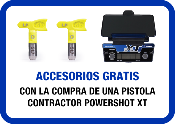 Accesorios gratuitos con la compra de modelo Contractor PowerShot XT