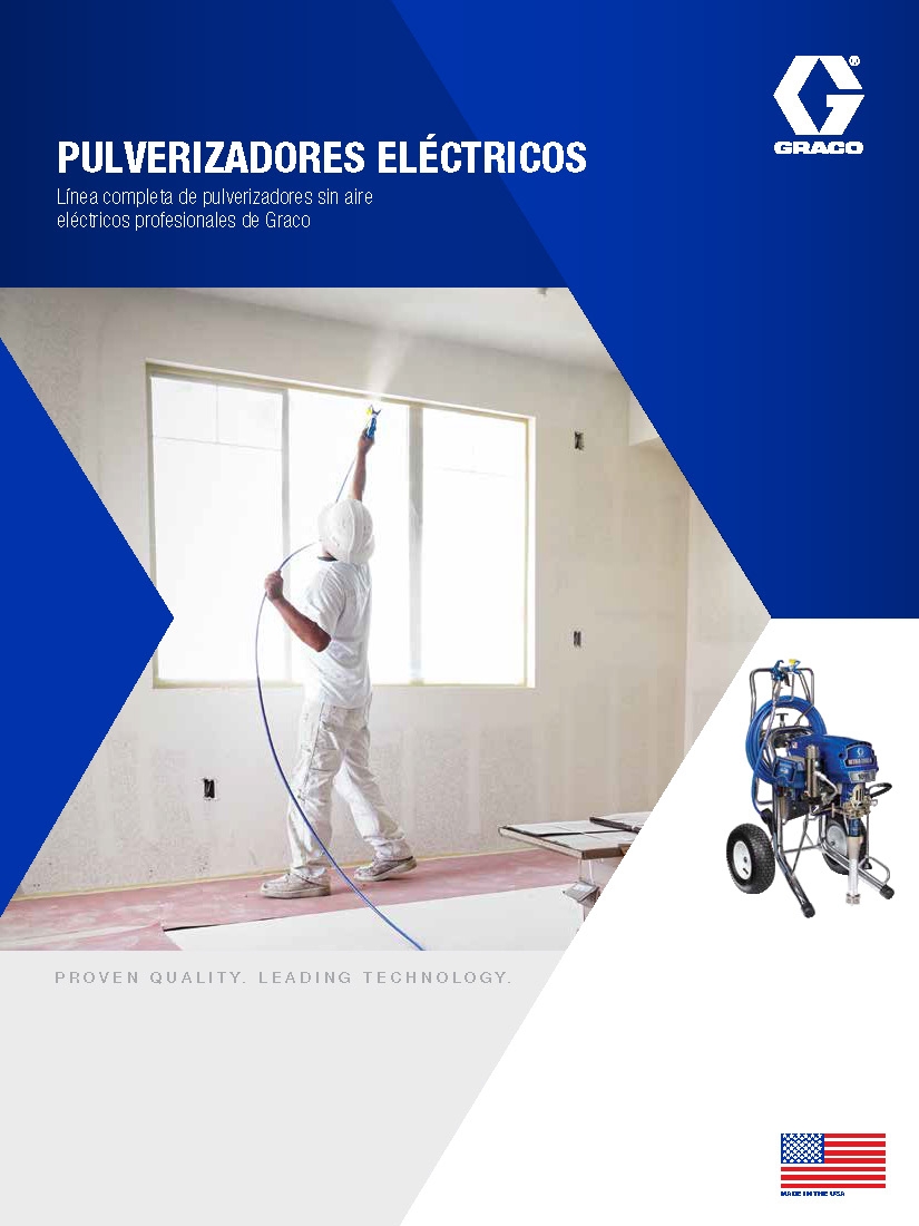 Folleto de pulverizadores sin aire eléctricos Graco para Sherwin-Williams