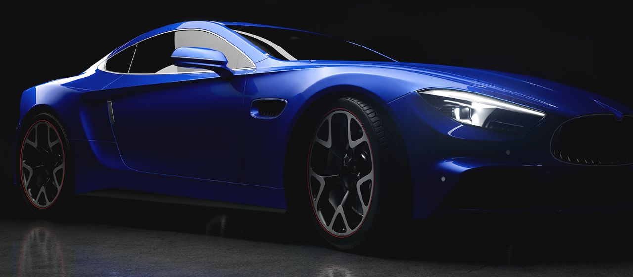 Paint Degradation Questions and Answers - Blue sports car - Hero Image goes with this finishing solutions article: Unique Research Explains Subtle, But Costly, Automotive Finishing Challenge