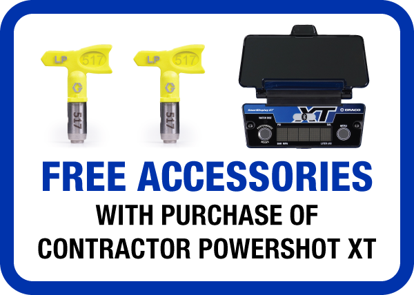 Free Accessories with Purchase of Contractor PowerShot XT