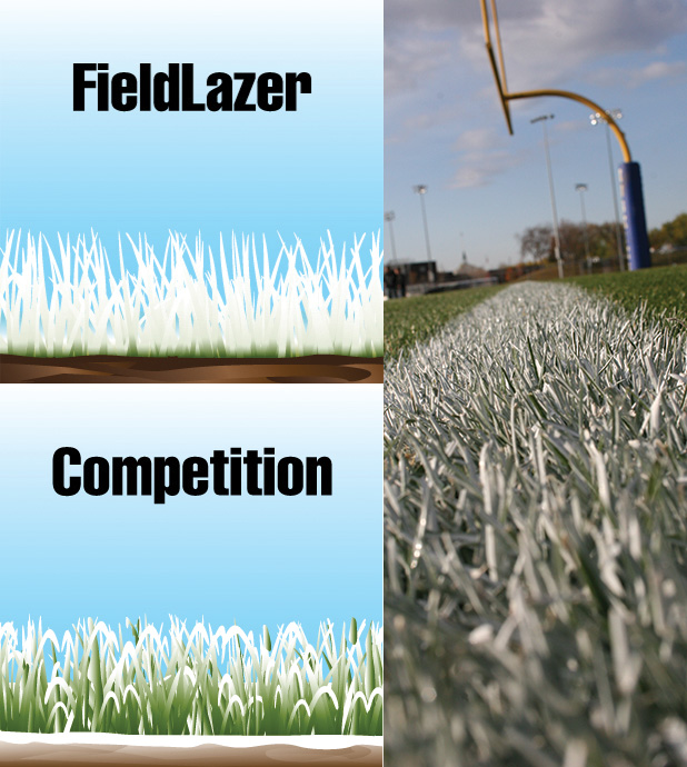 FieldLazer goal line close up