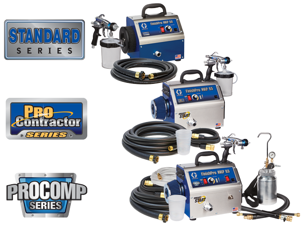 The series of FinishPro HVLP sprayers