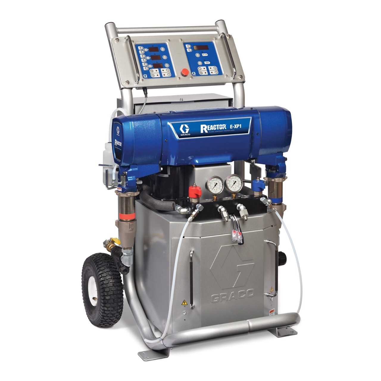 The Graco Reactor portable spray foam machine is a small, entry-level system with high performance features.